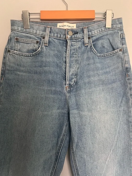 Aritzia Denim Forum Arlo High Rise Straight Size 28 Inseam 28” - Picture 4 of 9